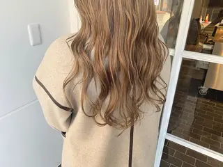 ロング カラー ヘアアレンジ たかいわ みきのヘアスタイル