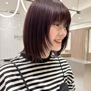 ミディアム カラー SYUK高円寺所属・ベージュ/暖色カラー /ボブ/ミカのヘアスタイル