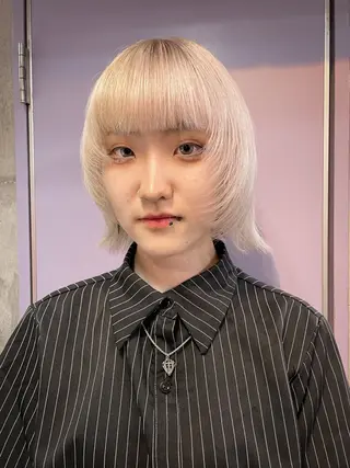 ショート ハイトーン/ブリーチ /ウルフ⛓️MAKIのヘアスタイル