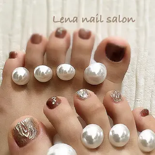 ネイル 自爪育成ネイルケア Lena  nailのネイルデザイン
