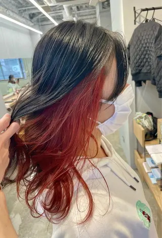 セミロング SAEKI【ior 】北千住店ブリーチのヘアスタイル