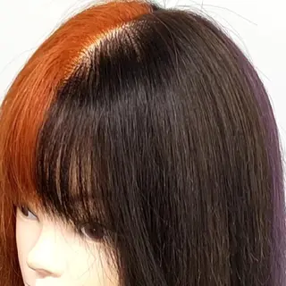 カラー セミロング もり はなののヘアスタイル