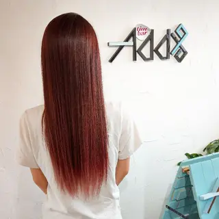 ロング カラー パーマ ヘアアレンジ Add9 柳田健登のヘアスタイル