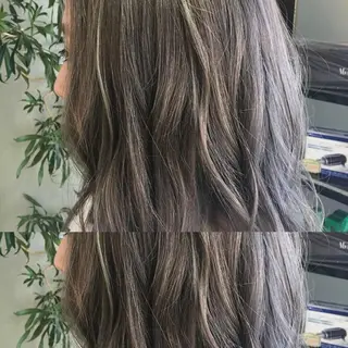 セミロング カラー box mico. mutsumiのヘアスタイル