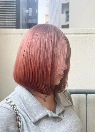 ミディアム カラー 和夢/メンズカット/ パーマ/ハイトーンのヘアスタイル