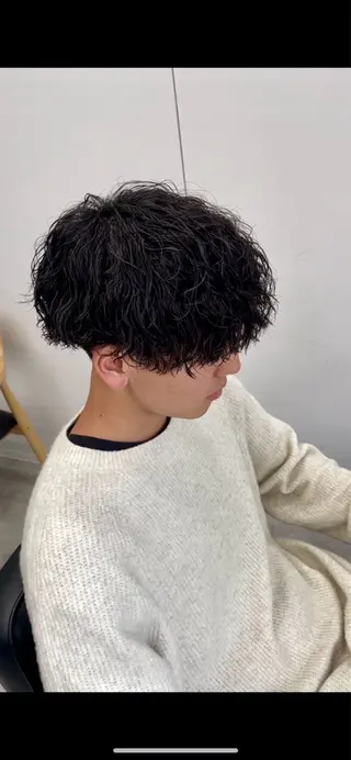 ショート パーマ メンズ メンズパーマ/新潟/ 万代／田崎亮🌟のヘアスタイル