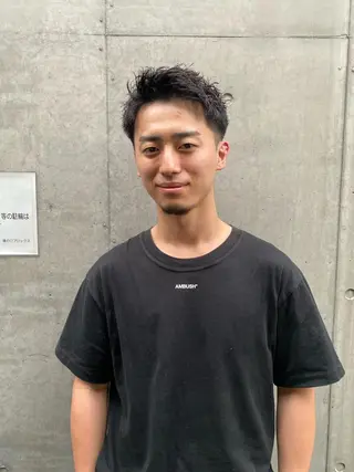 ショート パーマ メンズ 菊池大一 溝の口パーマのヘアスタイル