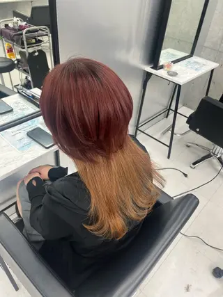 カラー pink hair 🩷mayu🩷のヘアスタイル