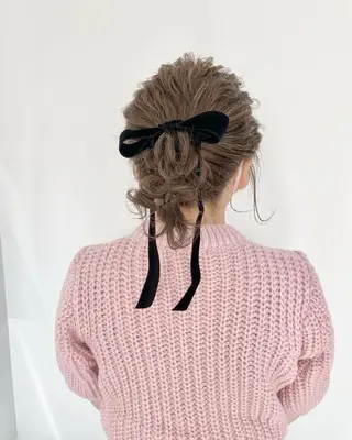ミディアム カラー ヘアアレンジ ume所属・ひなの .のその他イメージ