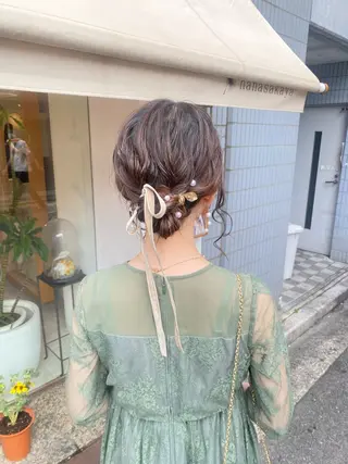 ヘアアレンジ 安永 涼のヘアスタイル