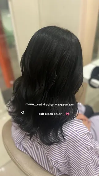 ミディアム 🎀さ こﾁ🎀のヘアスタイル