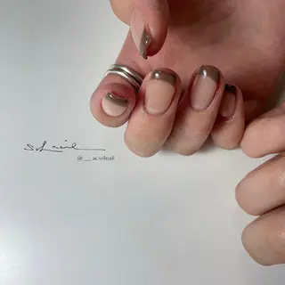 ロング カラー パーマ ヘアアレンジ メンズ キッズ ネイル マツエク・マツパ アイブロウ 🍃伏見 / soL nail / aiのネイルデザイン