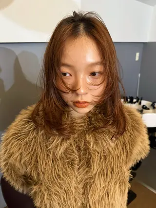 ミディアム カラー ❤️アヤカ Wカラー ボブ レイヤー❤️のヘアスタイル