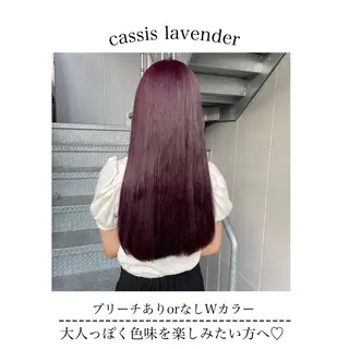 セミロング カラー ヘアアレンジ Ella所属・nana【艶髪】/ レイヤー/縮毛矯正のヘアスタイル