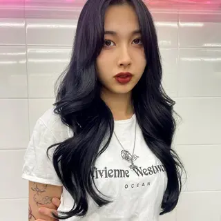 カラー 🪸ハイトーンカラー エクステmisakiのヘアスタイル