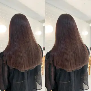 カラー 縮毛矯正/髪質改善 /レイヤー/韓国のヘアスタイル