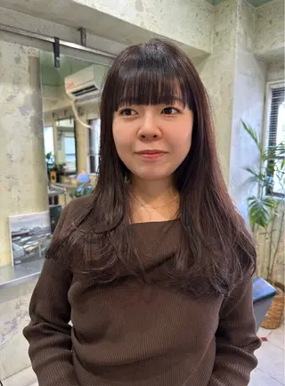 ロング カラー AR.MARA hair  studio所属・ウェーブパーマ サトウヒカルのヘアスタイル