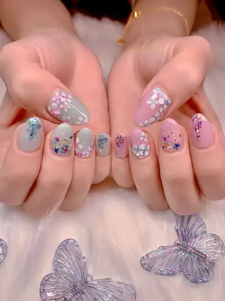 ネイル シェアサロンLei.g(レイジー)所属・3Dアートネイル💗 都築レナのネイルデザイン