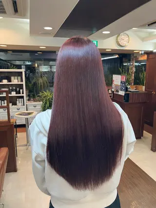 ミディアム カラー League サトウナツのヘアスタイル