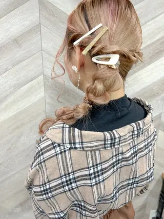 ロング ヘアアレンジ 飯塚 沙衣のヘアスタイル