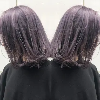 ミディアム カラー 竹内啓太 ボブのヘアスタイル