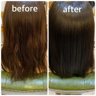 ミディアム カラー エイトウメダ 店長 稲尾友則のヘアスタイル