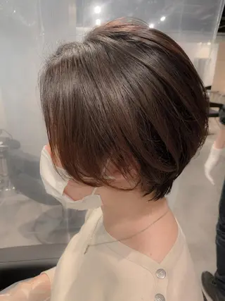 ショート カラー Lehm所属・表参道/さあ や/大人ナチュラルのヘアスタイル