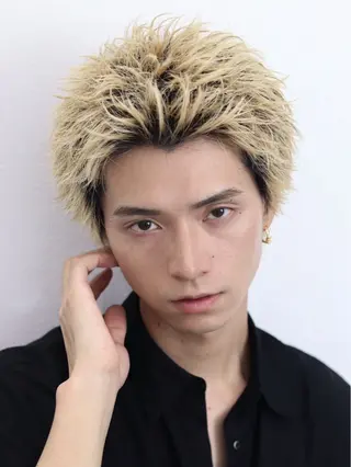 カラー メンズ 💀EDEN副店長/ ブリーチ"骨格補正"のヘアスタイル