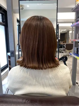 ミディアム ゅぃ /韓国風/顔周りのヘアスタイル