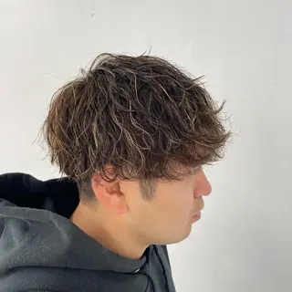 ミディアム カラー パーマ メンズ 【柏メンズパーマ職人 】店長 KAZUMAのヘアスタイル