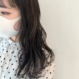 ロング カラー 松浦ゆずき 韓国/ 診断/ダウンパーマのヘアスタイル