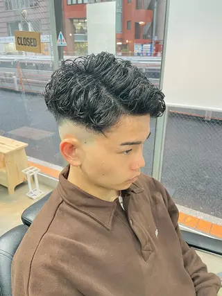 ショート パーマ メンズ 💈メンズパーマ💈 ナカザワ リョウのヘアスタイル