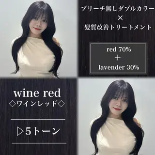 カラー ヘアアレンジ ロング ブリーチなし暖色🥀 レイヤーカットひのきのヘアスタイル