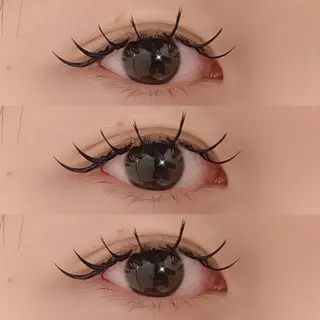 マツエク・マツパ 肌に馴染むハイトーン /ミルクティーカラーのヘアスタイル