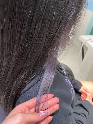 セミロング カラー 🌷ピンク/韓国風 暖色カラー ゆい🌷のヘアスタイル