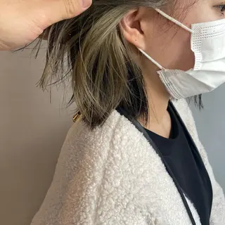 ミディアム カラー 🪐SOURCE 塚口　シマブクロ🪐のヘアスタイル