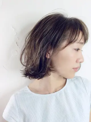 ミディアム 四ッ家 裕【店長】のヘアスタイル