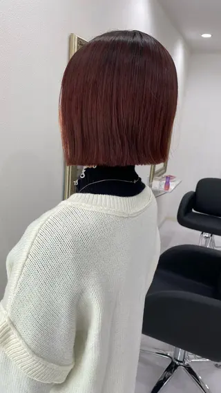 ショート カラー RURI韓国ボブ 🇰🇷タッセルボブのヘアスタイル