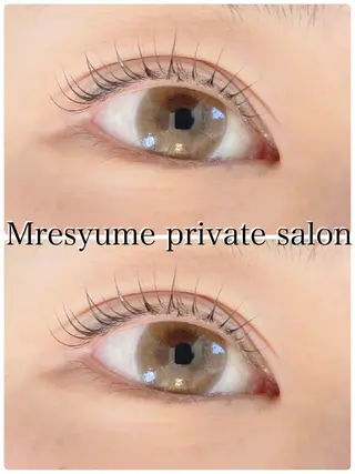 マツエク・マツパ Mresyume MAYUのマツエク・マツパデザイン