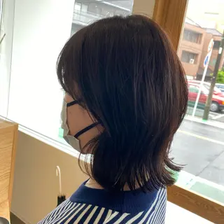 ミディアム 後藤 千絵のヘアスタイル