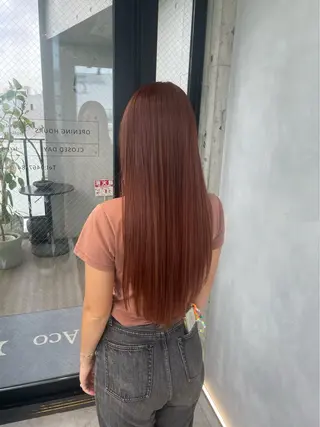 カラー 暖色/ハイトーン/ カラー/HBLのヘアスタイル