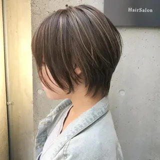 ショート カラー パーマ ヘアアレンジ メンズ キッズ ネイル マツエク・マツパ 中山 天地のヘアスタイル