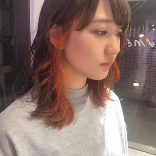 ミディアム カラー 透明感カラー× レイヤーカット✨高梨のヘアスタイル