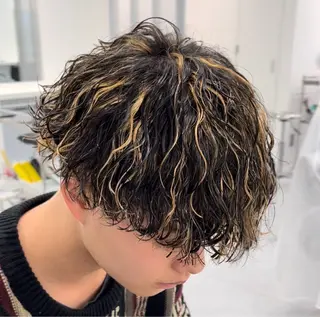 パーマ メンズ メンズ専門/パーマ 特化/栄/北出瑞貴のヘアスタイル