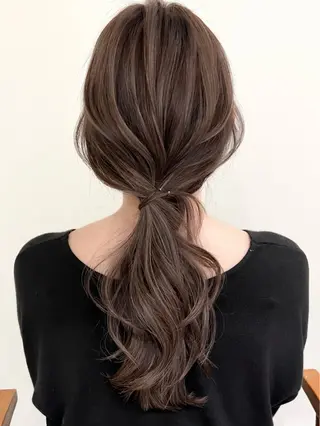 ロング カラー ✨小顔顔まわり✨ サイトウ　アツキのヘアスタイル