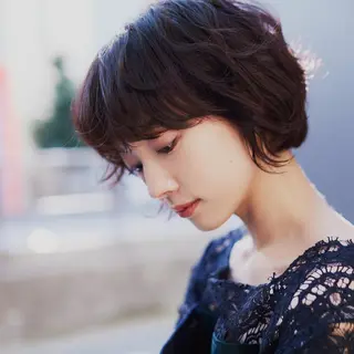 ショート パーマ キラ ゲンキのヘアスタイル