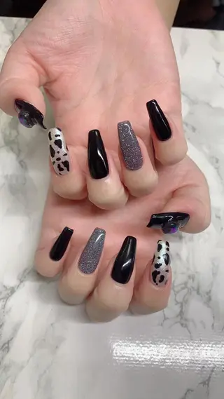 ネイル はな💎ネイル ワンホン、長さ出しのネイルデザイン