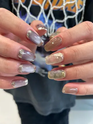 ネイル 草加ニュアンスネイル 🌚hersのネイルデザイン