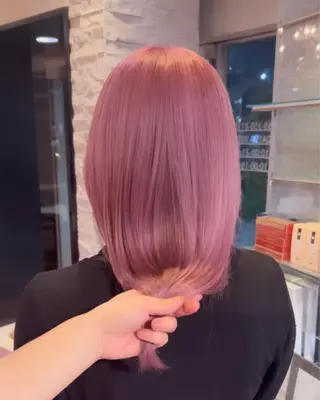 セミロング カラー EARTH 三重県 四日市店所属・髪質改善/ ハイトーン/坂本拓のヘアスタイル