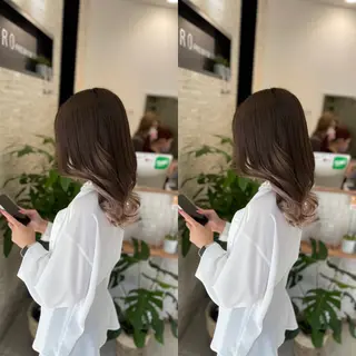 ミディアム Y Uのヘアスタイル